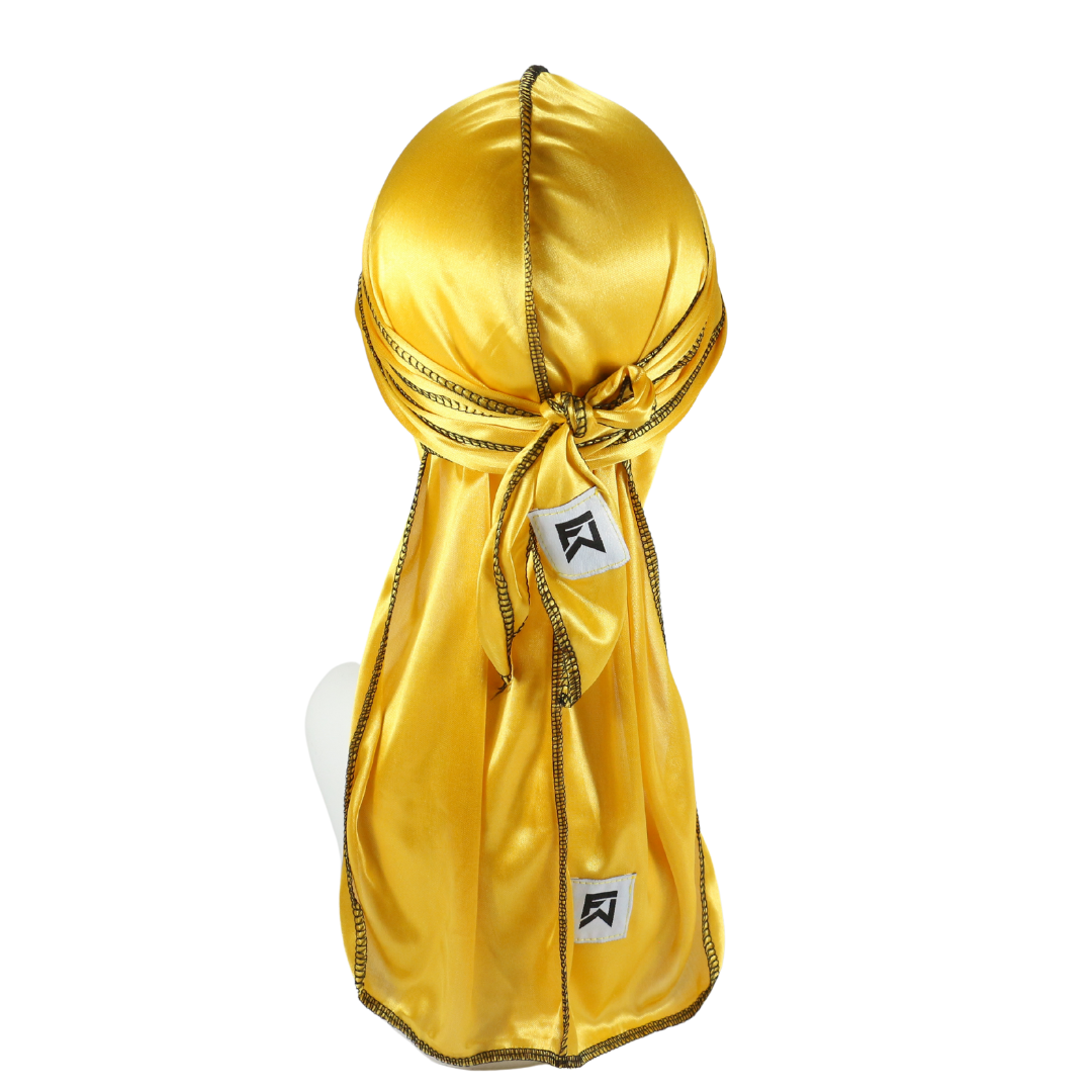 🎁 Durag jaune en satin (100% off)