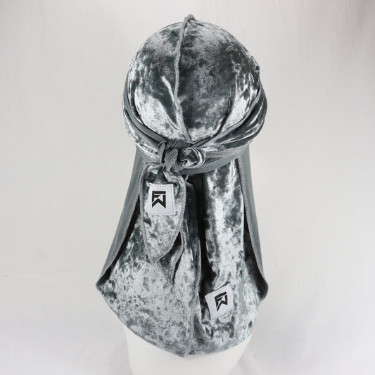 Durag gris en Velours